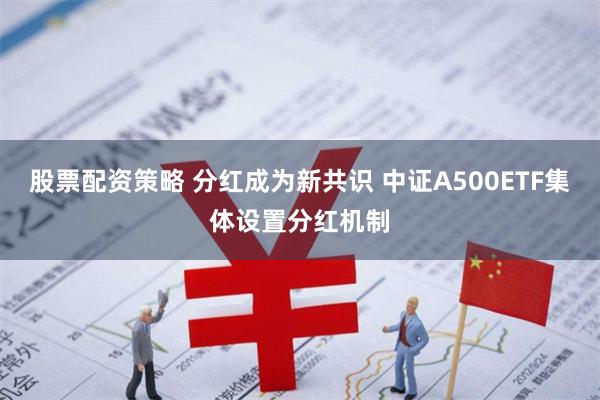 股票配资策略 分红成为新共识 中证A500ETF集体设置分红机制